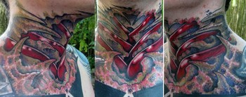 Looking for unique Jason Maybruck Tattoos?  knarly seashell neck